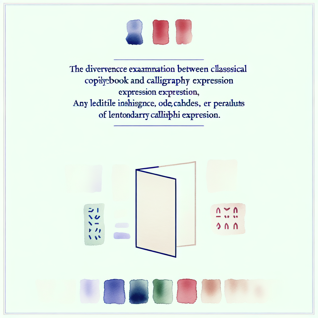 古典臨書と現代書道表現の分岐検討｜伝統継承と創造性のバランス