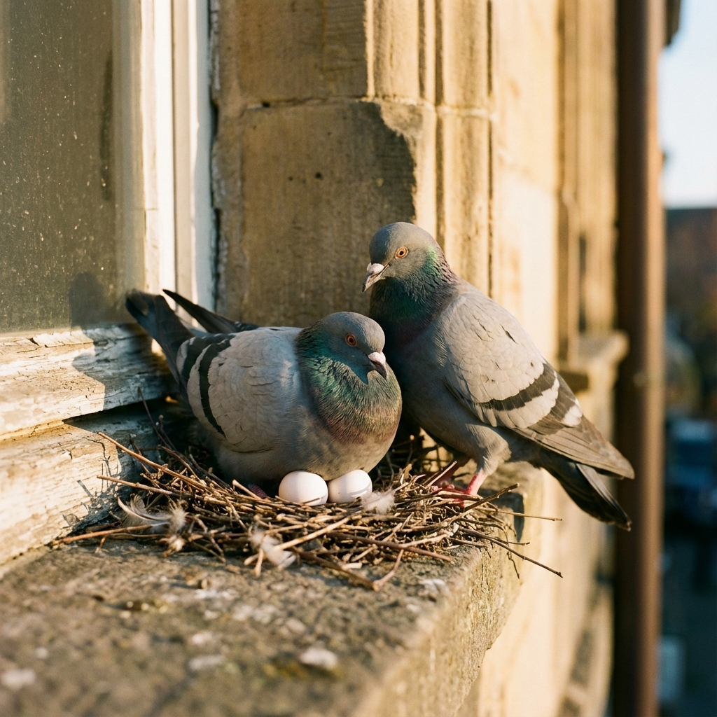 鳩の繁殖と子育て