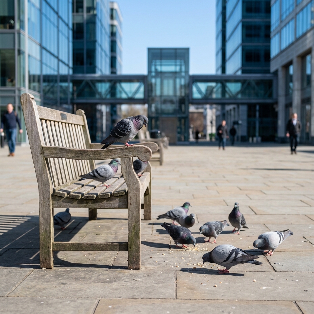 都市と鳩の共生